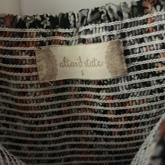 Altar'd State Textured Dress with Floral Accents - Picture 2 of 2